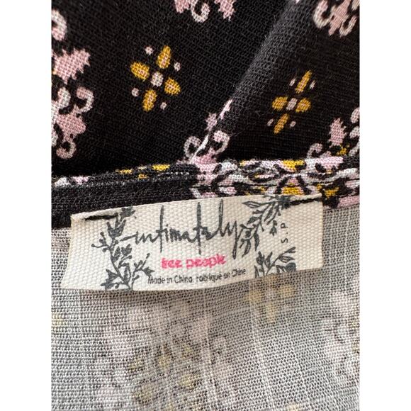 New FREE PEOPLE Women's Black Combo Center of Attention Mini Dress Size S - Picture 6 of 7